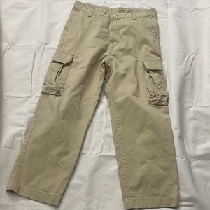 Nautica Tan Cargo Pants with Relaxed Fit